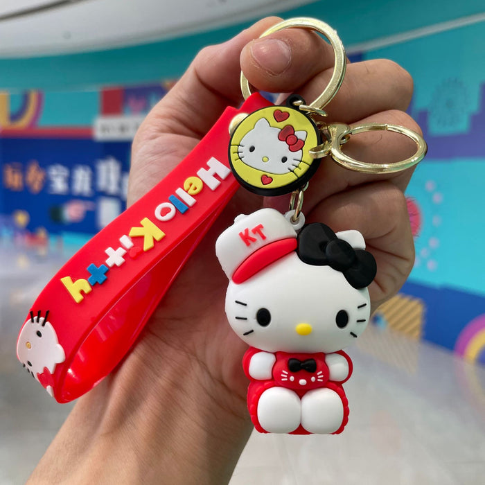 Wholesale Cute keychain cartoon figurine student backpack pendant car keychain small gift