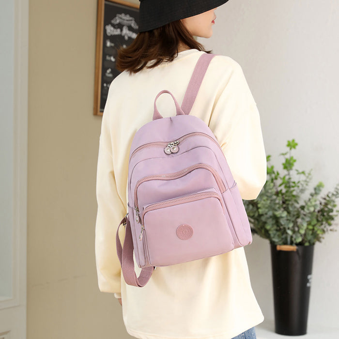 Wholesale Casual large capacity backpack for women fashion printed travel backpack nylon fabric commuter trendy backpack