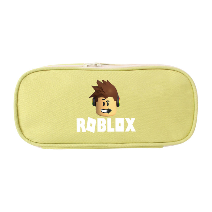 Wholesale ROBLOX Pencil Case Game Canvas Stationery Bag Coin Purse Zipper Pencil Case Student Storage Bag JDC-PB-WDM001