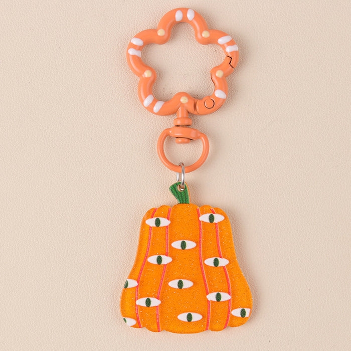 Wholesale Acrylic Fun Keychain  Series Cartoon Funny Pumpkin Ghost European and American Hanging Ornaments