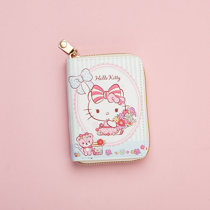Wholesale Cute Cartoon Mini Zipper Short Wallet for Female Students