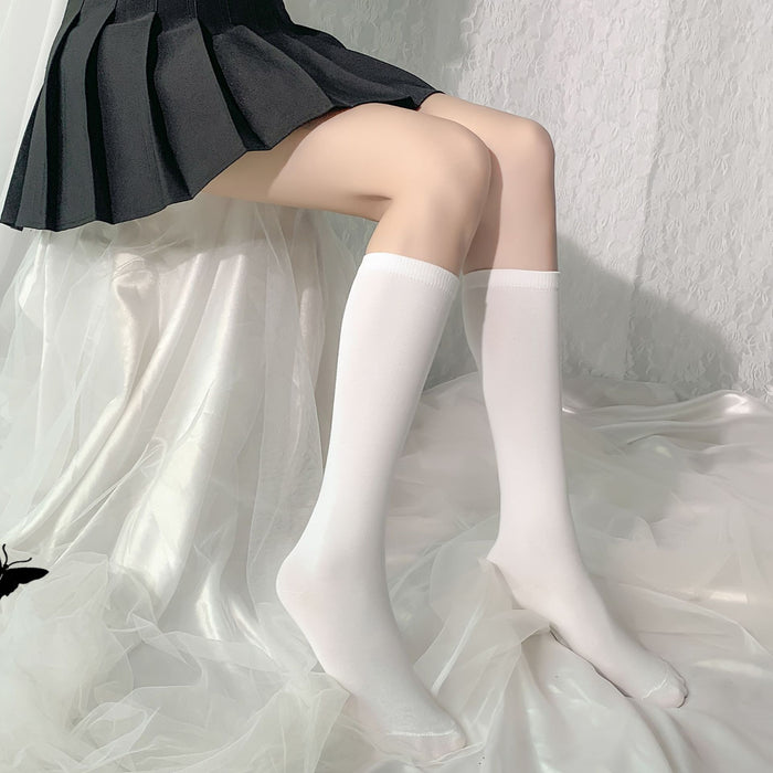 Wholesale College style cotton thick jumpsuit striped long leg over knee socks with three bars over the knee high leg socks