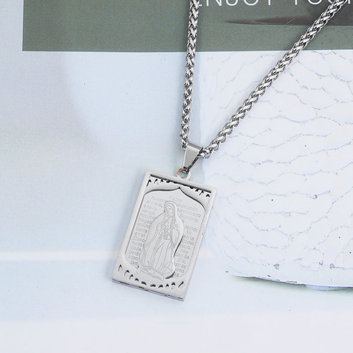 Wholesale Stainless steel square pendant
