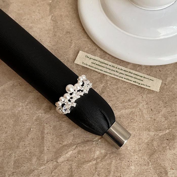 Wholesale Pearl and Zircon Ring