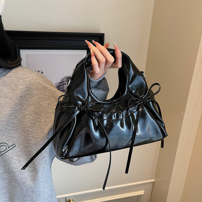 Wholesale Vintage pleated new fashionable versatile single shoulder handbag with large capacity commuting tote bag