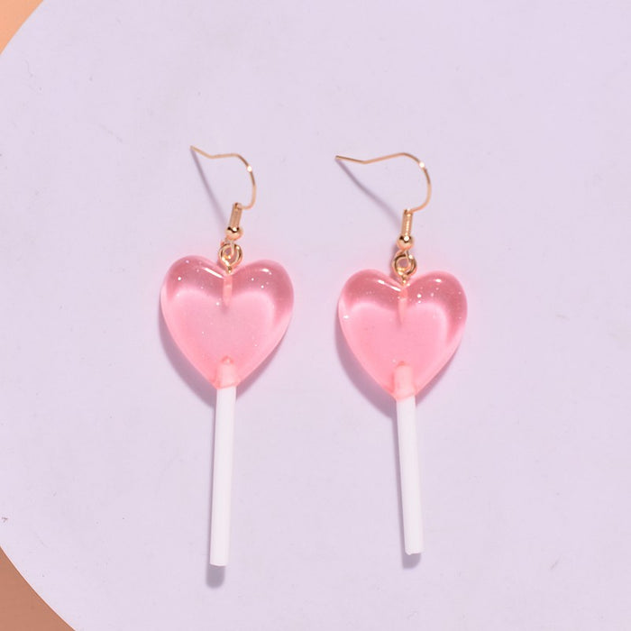 Wholesale Personalized earrings heart-shaped long handmade earrings