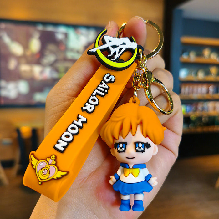 Wholesale Cartoon Silicone Doll Keychain JDC-KC-Tingm295