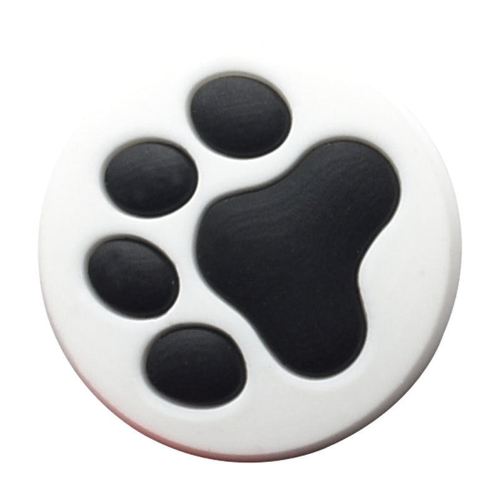 Wholesale 100 PCS PVC Cartoon Paw Print DIY Shoe Buckle JDC-SC-RYY008