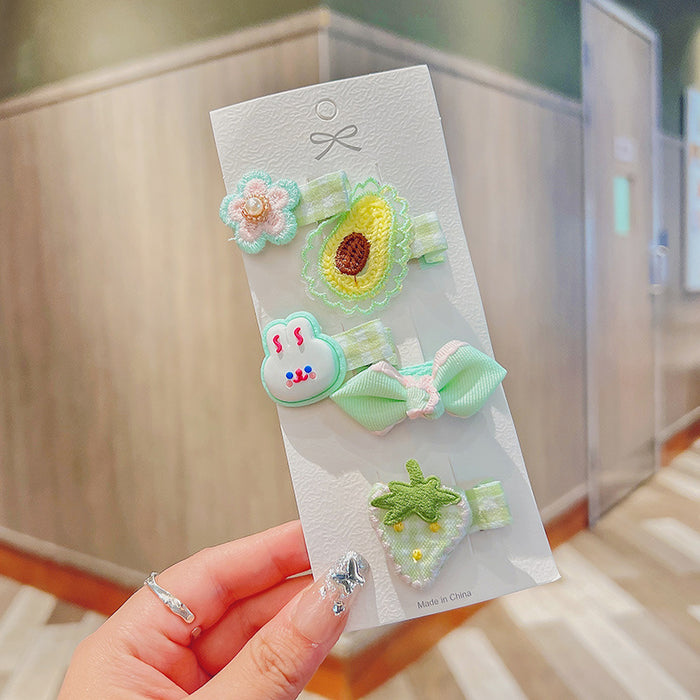 Wholesale Baby hairpins,  children' s hairpins,  cute bowknot fabric clips,  small size,  no hair damage