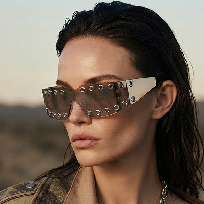 Wholesale Punk Studded Sunglasses UV400 Sun Protection Fashion Accessory Gift Boutique