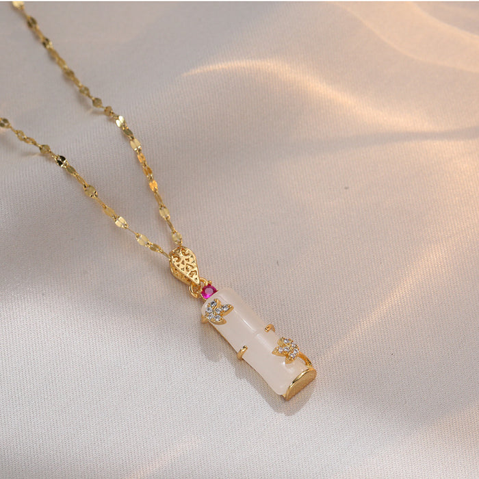 Wholesale A niche design titanium steel necklace