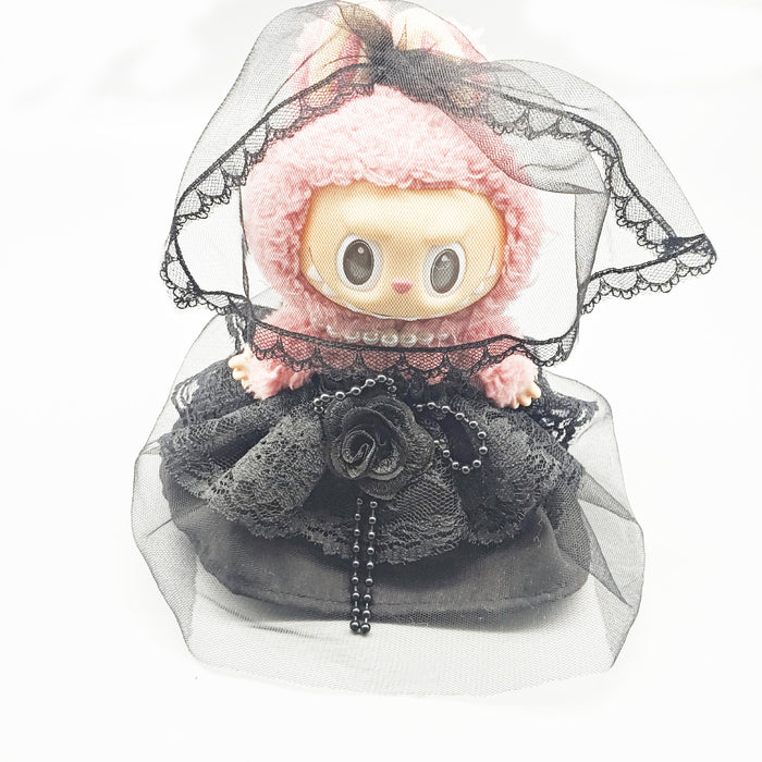 Wholesale 17cm  Clothes Black Wedding Dress Three-Piece Set Replacement Dress-Up Baby Clothes