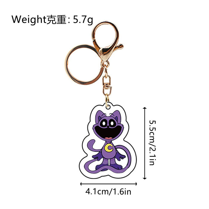 Wholesale Cartoon Smiling Animal Acrylic Keychains JDC-KC-HaoAn006