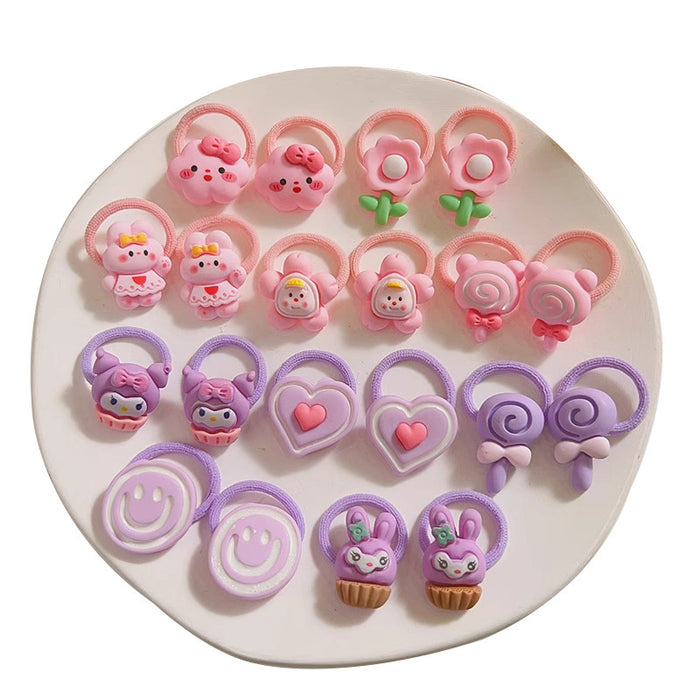 Wholesale Cute Cartoon Hair Ties for Kids Soft Elastic Everyday Styling Baby Hair Accessory