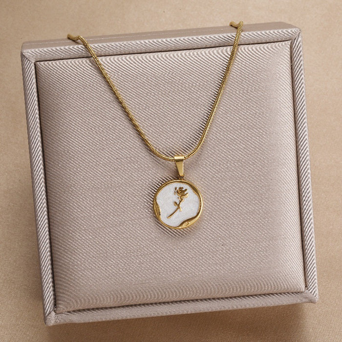 Wholesale Fade-Resistant Sweater Chain — Niche,  Light Luxury  and Sophisticated Titanium Steel Necklace