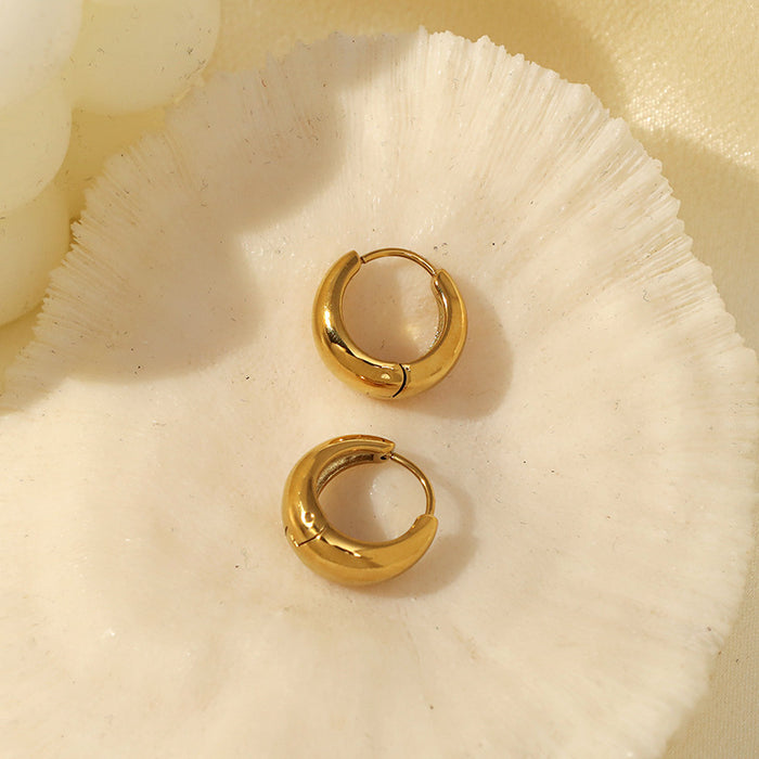 Wholesale  retro  ear buckle simple circle temperament earrings