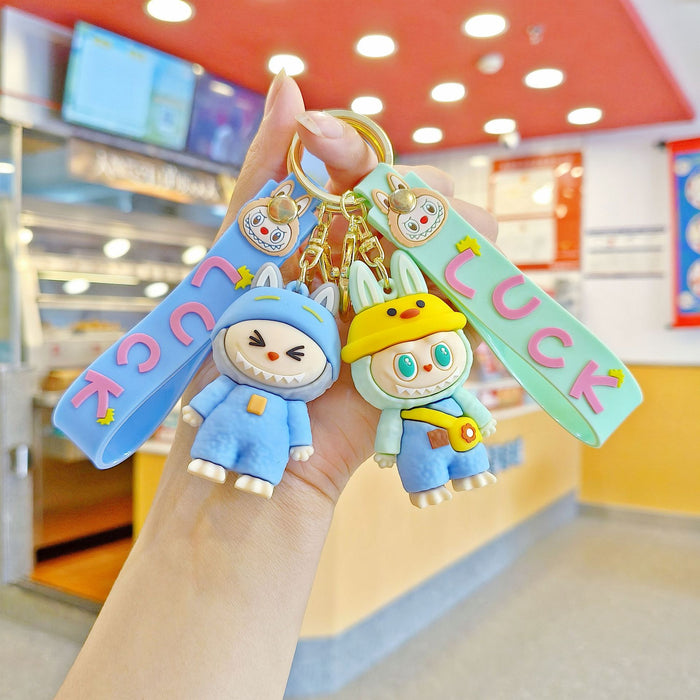 Wholesale Dressing Plush Key Pendant Cute Stereo Doll Car Key Chain