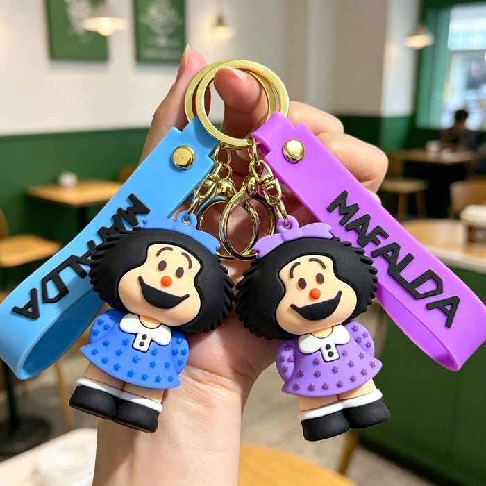 Wholesale Cartoon Mushroom Head Keychain Cute Plush Doll Couple Backpack Decoration Gift Accessory