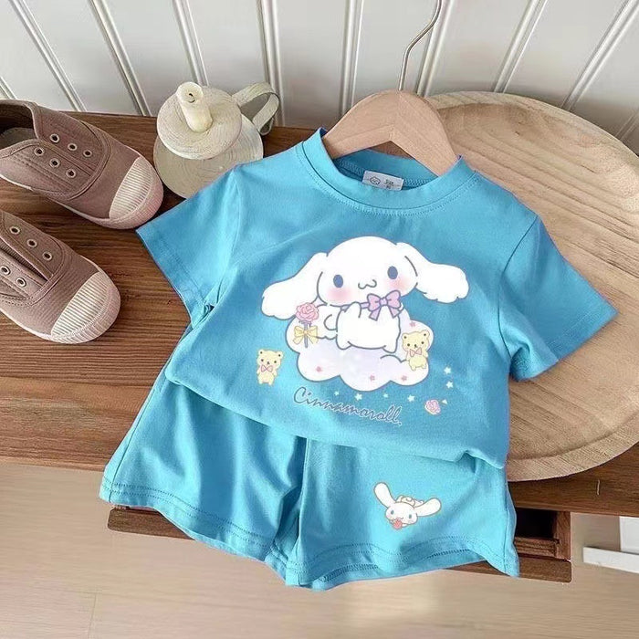 Wholesale Cartoon Cute T-shirt Shorts Children's Suit JDC-CTS-XiaoHZ001