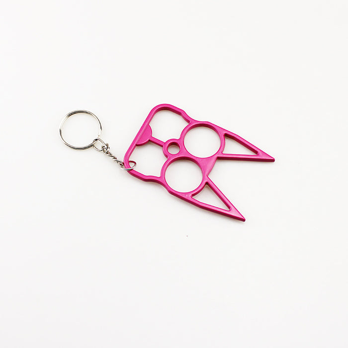 Wholesale Chic White Cat Ear Knuckle Metal Self Defense Accessory For Resale