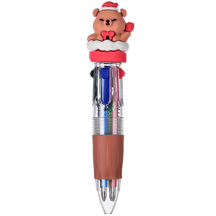 Wholesale Four-color ballpoint pen cute cartoon multi-color pen