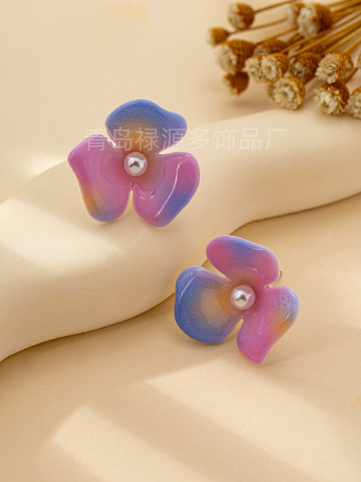 Wholesale Pearl flower earrings with temperament earrings