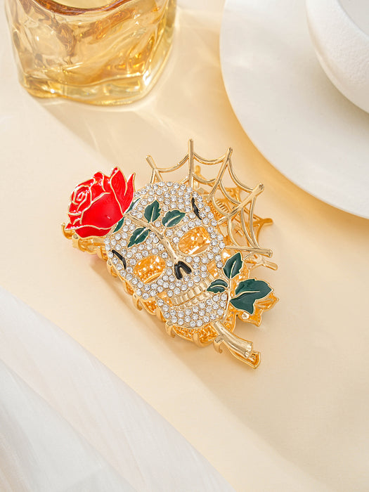 Wholesale  Skull Design Women S Alloy Hair Claw Clip Stylish Decorative Hair Accessory For Everyday Styling Or Boutique Resale