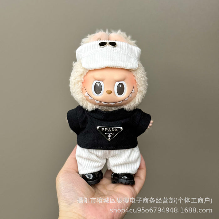 Wholesale 17cm Doll Pendant Plush Toy Clothes Set Skirt