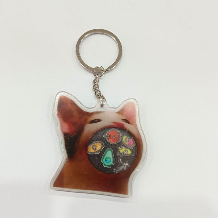 Wholesale Keychain Acrylic Decorative Bag Charm Small Accessories cartoon Keychain