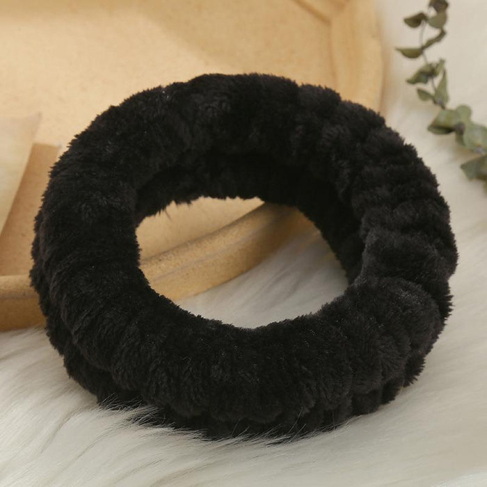 Wholesale Hairbands and Wristbands Set Hot Selling Women' s Face Wash Non-Slip Headband Pleated Hair Accessories Hairbands
