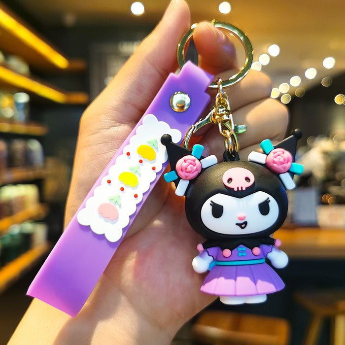 Wholesale Cartoon 3D Doll Rubber Keychain JDC-KC-Tingm049