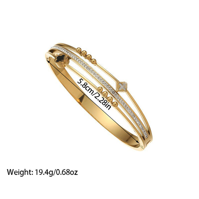 Wholesale Trendy and fashionable stainless steel bracelet, titanium steel bracelet, titanium steel bracelet, versatile bracelet accessory