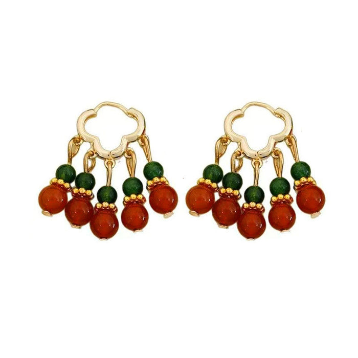 Wholesale Beaded Earrings Women's Ear Drop Cheongsam Hanfu Ear Buckle National Style Earrings