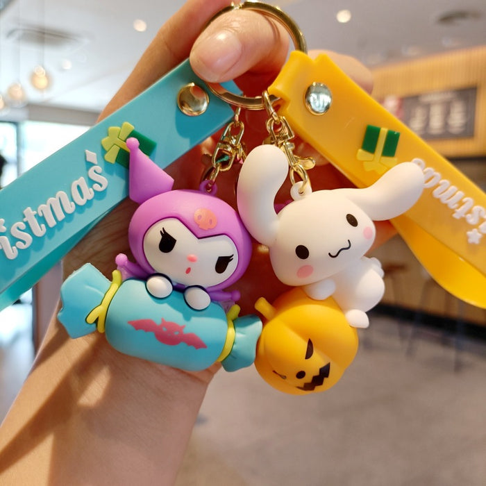 Wholesale Cartoon Silicone Doll Keychain JDC-KC-MingT177