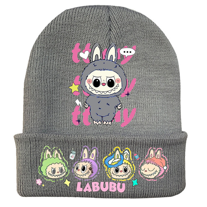 Wholesale   knitted hat autumn and winter new wool hat adult outdoor warm hat cross-border cartoon cold hat
