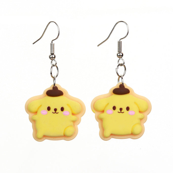 Wholesale Earrings Resin Fun Cute Cartoon (S) JDC-ES-niqing006