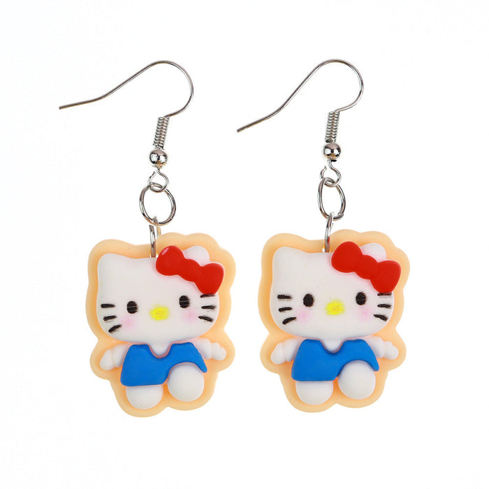 Wholesale Earrings Resin Fun Cute Cartoon (S) JDC-ES-niqing006