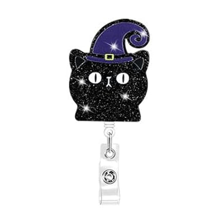 Wholesale Halloween Acrylic Retractable Clip Easy Pull Keychain JDC-KC-QiDing003