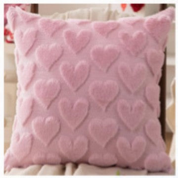 Wholesale Plush pillowcase with heart Pillowcase