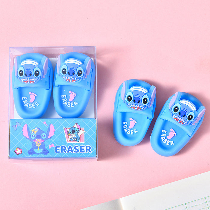 Wholesale Cute slippers shape student eraser mini eraser clean rubber