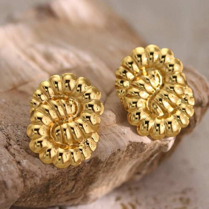 Wholesale Stainless Steel Geometric Oil-pressure Earrings