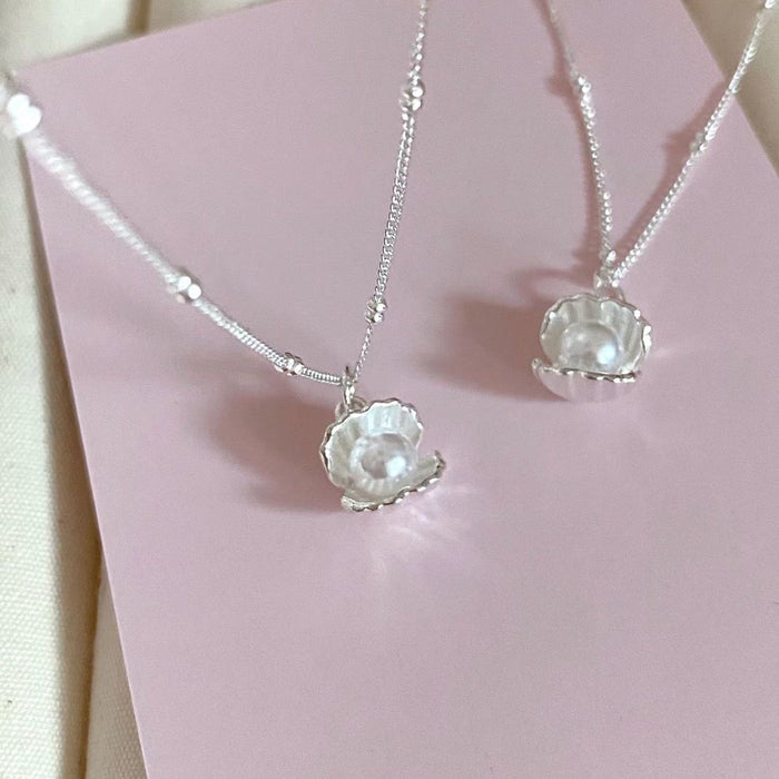 Wholesale Wholesale Shell Pearl Necklace  Send Your Girlfriend a Drop-Shipping Clavicle Chain