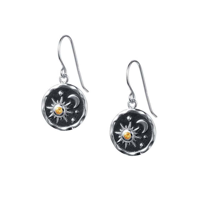 Wholesale Fashion independent station sun and moon earring pendant