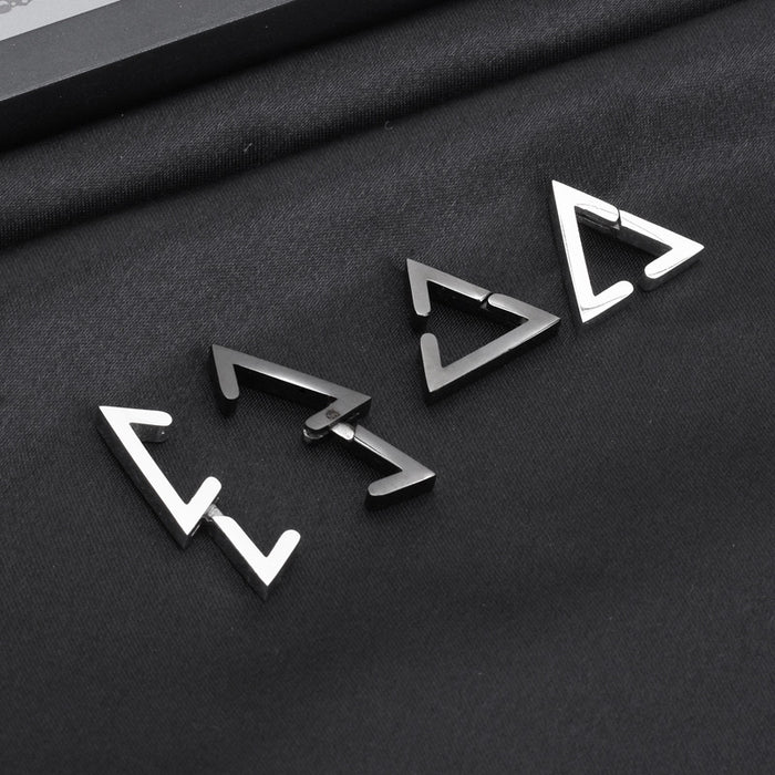 Wholesale Titanium Steel Triangle Ear Clip JDC-ES-LvZ005