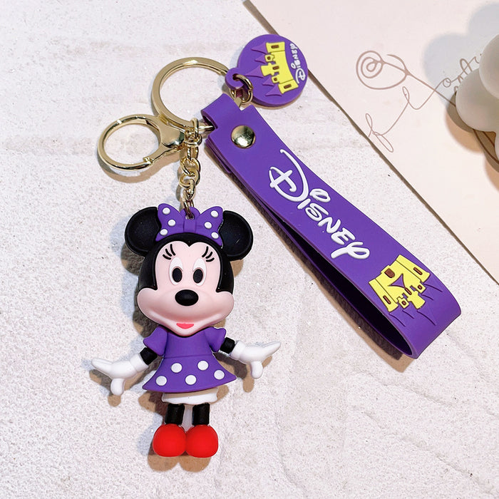 Wholesale Cute Cartoon Silicone Keychain Bag Ornaments JDC-KC-QiWei041