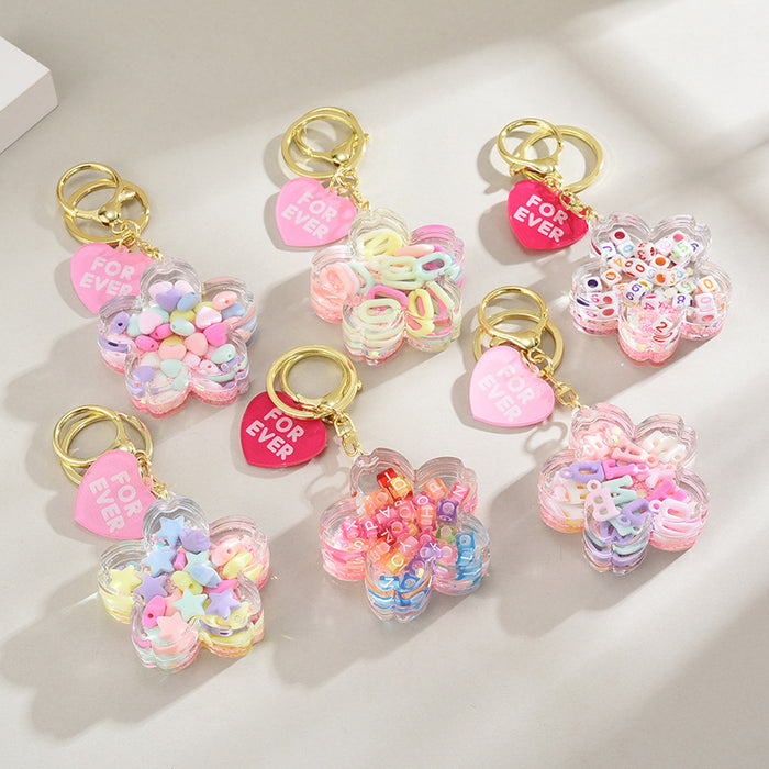 Wholesale Maca Dice in Oil Cherry Blossom Keychain