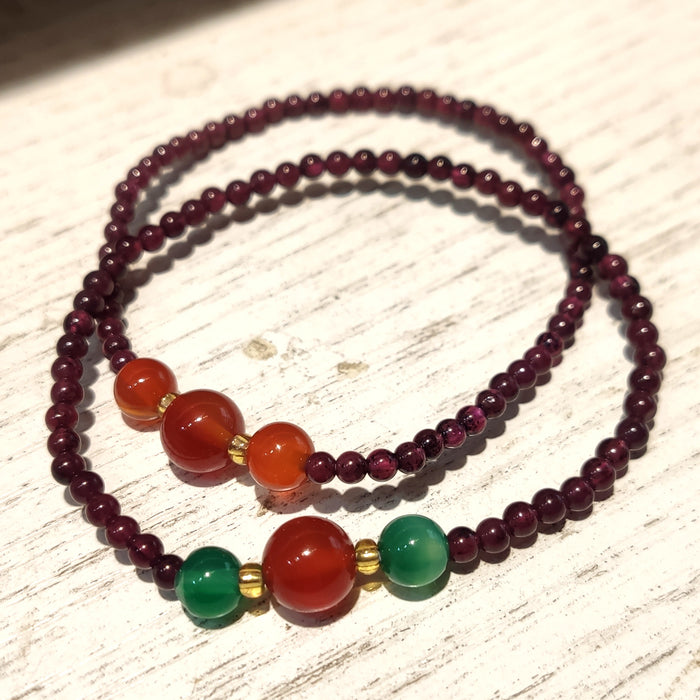 Wholesale Natural garnet bracelet, new high-end design, niche design, bracelet, bracelet, bracelet, bracelet
