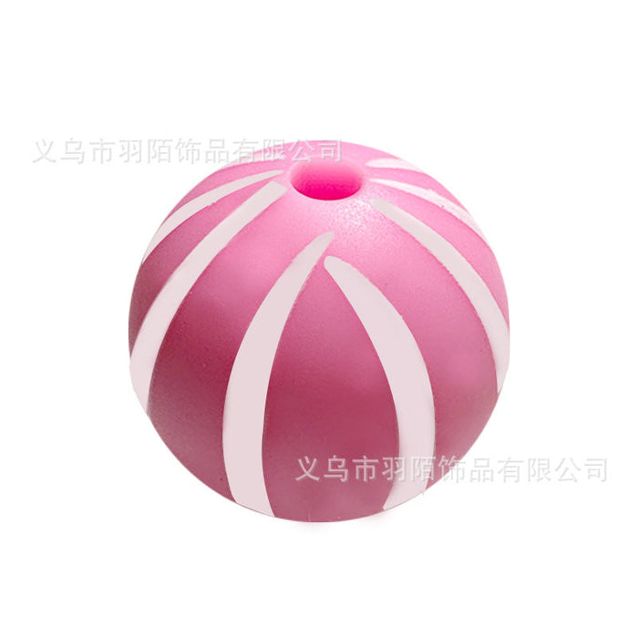 Wholesale 50PCS Rainbow Watermelon Silicone Balls JDC-BDS-YuMo009