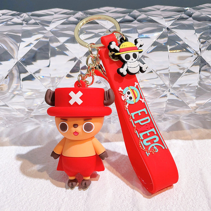 Wholesale Silicone Cartoon Doll Keychain JDC-KC-QiChao062