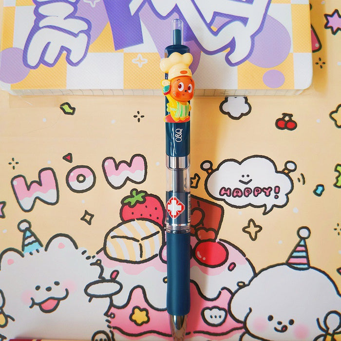 Wholesale Cute Star Doctor Nurse Gel Pens 0. 5mm Black Blue Ink Bulk Pack